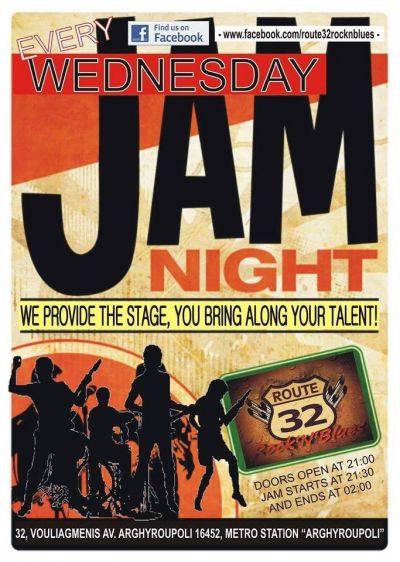 Every Wednesday Jam Sessions at ROUTE 32